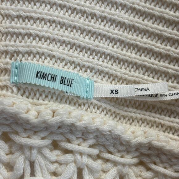 Kimchi Blue Womens‎ Boho Chic Chunky Fisherman Vibes Open Knit Cardigan Size XS - Picture 3 of 9